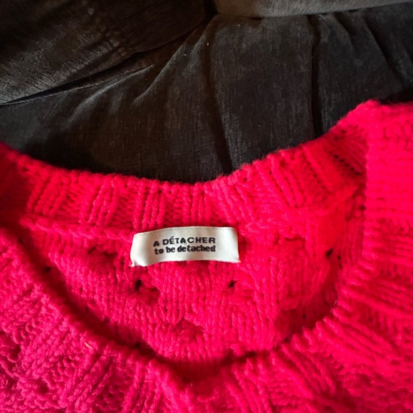 A detacher “popcorn” short sleeve sweater size M like new condition - Picture 3 of 6